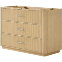 Wyndham Collection Francesca 48" Single Free Standing Vanity Cabinet Only - Less Vanity Top
