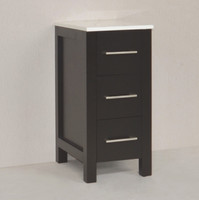 Oakland 13" Espresso Side Linen Cabinet