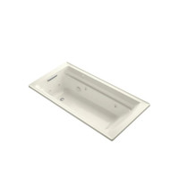 Kohler Archer Collection 72" Drop In Jetted Whirlpool Bath Tub with Reversible Drain