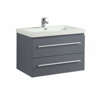 Rubi Arto 30" Wall Mount Bathroom Vanity Grey Rubi Arto 30" Wall Mount Bathroom Vanity Grey