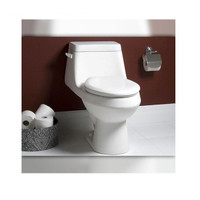 Toilette d'une pièce Elongated 1.28 GPF de hauteur Ortonbath Comfort avec  technologie Aqua piston Flush, chemin de fer dissimulé et levier de  déclenchement droit, blanc - Chine Toilettes de Glacier Bay, toilettes