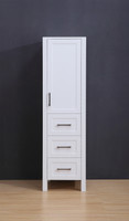 18.5" White  York  Linen Cabinet