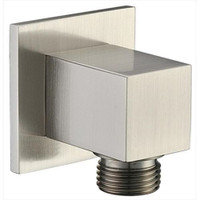 Royal Bath Shower Wall Mount Supply Square Elbow, Brushed Nickel Royal Bath Shower Wall Mount Supply Square Elbow, Brushed Nickel