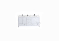 Bahamas 60" Double Sink Bathroom Vanity