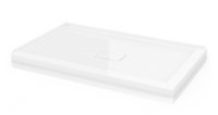 Fleurco ADT6036-18-L2 48" - 60" Acrylic Shower Base with 2 Integrated Tiling Flanges