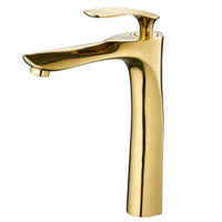 Royal LUXE Tall Single Handle Lav Faucet Polished Gold Royal LUXE Tall Single Handle Lav Faucet Polished Gold