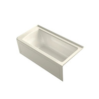 Kohler Archer Three Wall Alcove Soaking Tub with Right Hand Drain and Integral Apron
