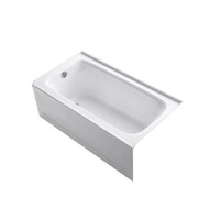 Kohler Bancroft Collection 60" Three Wall Alcove Soaking Bath Tub with Left Hand Drain