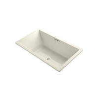 Kohler Underscore Collection 72" Drop In Acrylic Bath Tub With Molded Lumbar Support and Center Drain