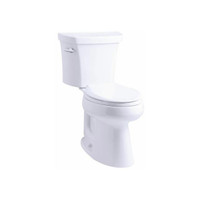 Kohler 1.28 GPF Two-Piece Comfort Height Elongated Toilet with 10" Rough In and Tank Locks from the Highline Collection