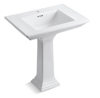 Kohler Memoirs pedestal lavatory with single-hole faucet drilling Kohler Memoirs pedestal lavatory with single-hole faucet drilling