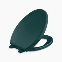 Kohler Reveal Elongated Closed-Front Toilet Seat with Grip Tight Bumpers, Quiet-Close Seat, and Quick-Attach Hinges