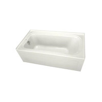 PROFLO 60" x 42" Alcove Soaking Bath Tub with Skirt and Left Hand Drain