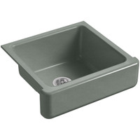Kohler Whitehaven 23-1/2" Undermount Single Basin Cast Iron Kitchen Sink Kohler Whitehaven 23-1/2" Undermount Single Basin Cast Iron Kitchen Sink