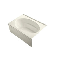 Kohler Windward Collection 60" Three Wall Alcove Soaking Bath Tub with Right Hand Drain