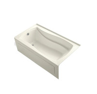 Kohler Mariposa Collection 66" Three Wall Alcove Soaking Bath Tub with Left Hand Drain