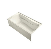 Kohler Mariposa 6 Foot Three Wall Alcove Soaking Tub with Right Hand Drain