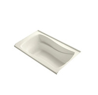 Kohler Mariposa Collection 60" Three Wall Alcove Soaking Bath Tub with Right Hand Drain and Textured Bottom