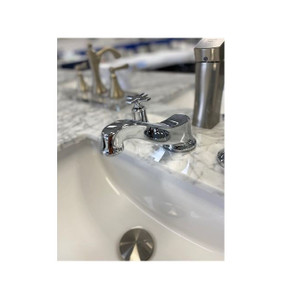 Cavalli Ellica Widespread Lavatory Faucet in Chrome with Crossbar Handles