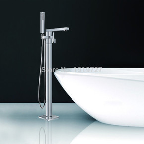 Royal Nova Square Freestanding Tub Filler Chrome Royal Nova Square Freestanding Tub Filler Chrome
