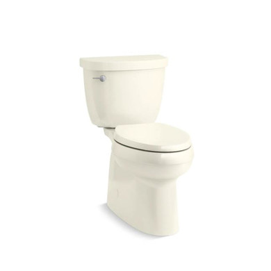 Kohler Cimarron Two-Piece Elongated Toilet with Skirted Trapway, Comfort Height, AquaPiston, and Right Hand Trip Lever