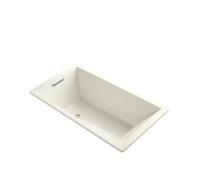 Kohler Underscore Rectangle 66" Drop In Acrylic Air Tub with Reversible Drain