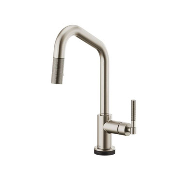 Brizo Litze Single Handle Angled Spout SmartTouch Pull Down Kitchen Faucet with Knurled Handle and On/Off Touch Activation