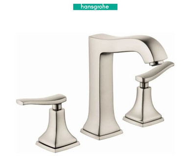 Hansgrohe Metropol Classic 1.2 GPM Widespread Bathroom Faucet with Pop-Up Drain Assembly (2)