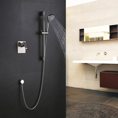 Royal Windsor One-Way Shower System w/ Slide Bar & Handheld in Chrome