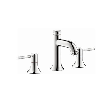 Hansgrohe Talis C 1.2 GPM Widespread Bathroom Faucet with EcoRight, Quick Clean, and ComfortZone Technologies - Drain Assembly Included