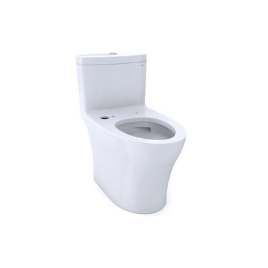 TOTO Aquia 0.8/1.0 GPF Dual Flush One Piece Elongated Chair Height Toilet with Dynamax Tornado Flush Technology - Less Seat