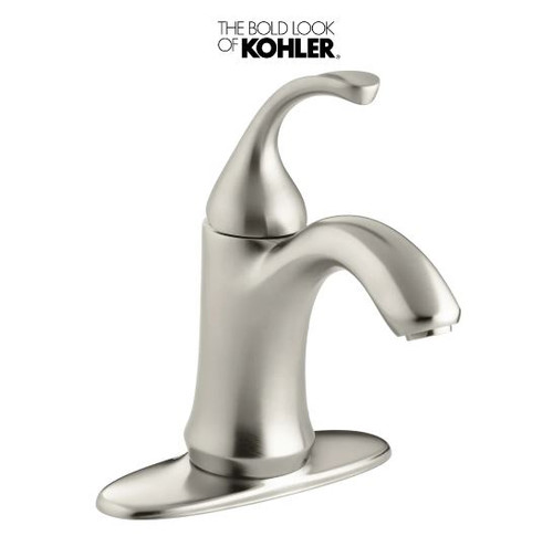 Kohler Forte Single Hole Bathroom Faucet with Metal Pop-Up Drain Assembly