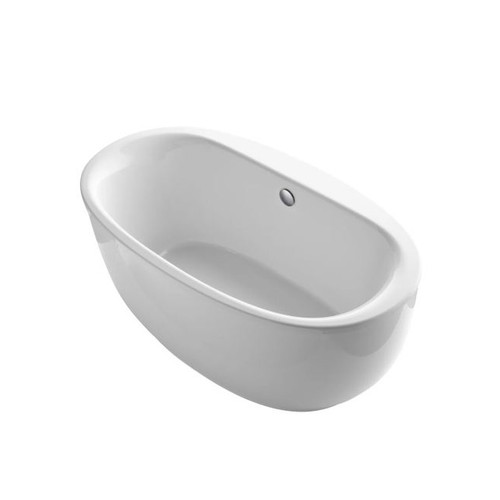Kohler Sunstruck 66" Free Standing Bath Tub with Fluted Shroud, Lumbar