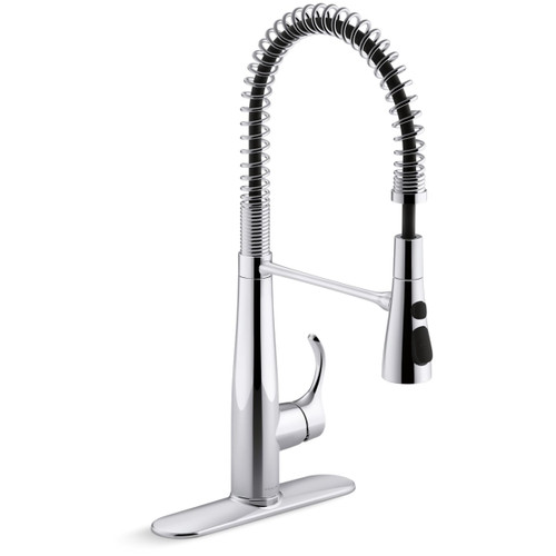 Kohler Simplice Semi Professional Kitchen Sink Faucet With 3 Function Spray Head