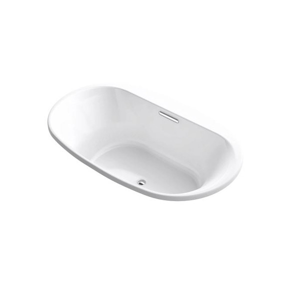 Kohler Underscore Oval 72" Drop In Acrylic Air Tub with Center Drain
