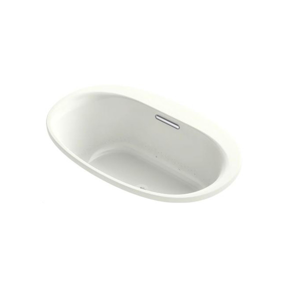 Kohler Underscore Oval 60" Drop In Acrylic Air Tub with Center Drain and Overflow