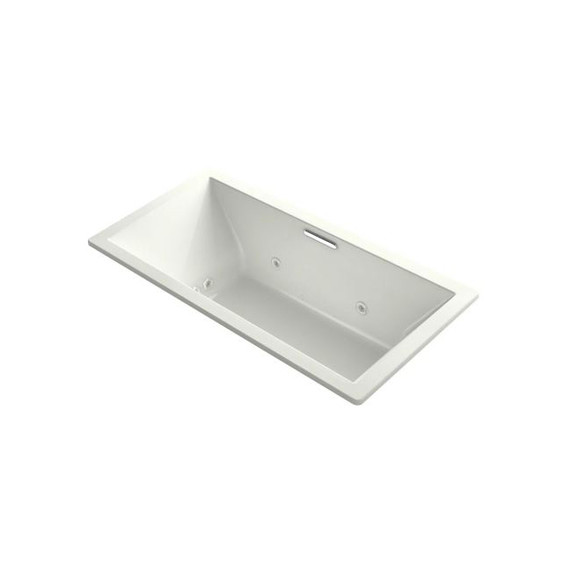 Kohler Underscore Rectangle 72" Drop In Acrylic Air / Whirlpool Tub with Center Drain and Overflow