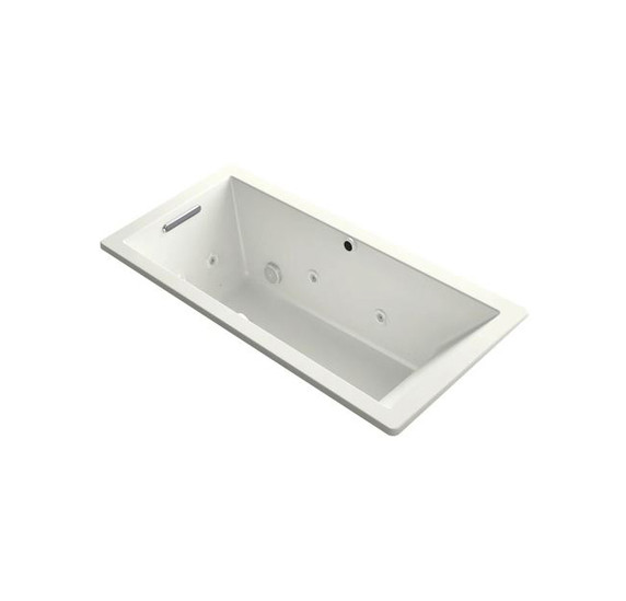 Kohler Underscore Rectangle 66" Drop In Acrylic Air / Whirlpool Tub with Reversible Drain and Overflow