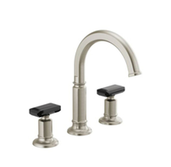 Brizo Invari 1.2 GPM Widespread Bathroom Faucet, Less Drain  Assembly and Handles