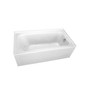 PROFLO 66" x 36" Alcove 8 Jet Whirlpool Bath Tub with Skirt and Left Hand Pump