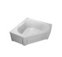 PROFLO 60" x 60" Corner Soaking Bath Tub with Skirt