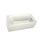 PROFLO 72" x 42" Alcove Soaking Bath Tub with Skirt and Right Hand Drain