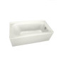 PROFLO 66" x 36" Alcove Soaking Bath Tub with Skirt and Right Hand Drain - Less Drain Assembly