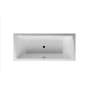 Duravit Daro 71 inch drop-in acrylic soaking tub with center drain and overflow