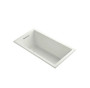 Kohler Underscore Collection 60" Drop In or Undermount Soaking Bath Tub with Slotted Overflow