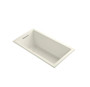 Kohler Underscore Collection 60" Drop In or Undermount Soaking Bath Tub with Slotted Overflow