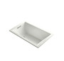 Kohler Underscore Rectangle 60" Drop In or Undermount Acrylic Soaking Tub with Reversible Drain