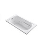 Kohler Devonshire Collection 60" Drop In Jetted Whirlpool Bath Tub with Reversible Drain