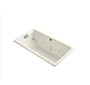 Kohler Tea-for-Two Collection 66" Undermount or Drop In Effervescence Bath Tub with Reversible  Drain