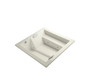 Kohler Consonance Collection 69-1/4" Corner Alcove Jetted Whirlpool Bath Tub with Right Side Drain